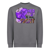Storm Her fight is our fight purple ribbon Heavyweight Sweatshirt - NancyCooperArtShop