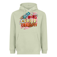 Matcha Weird moms build character Mother's Day Heavyweight Hoodie - FaDigitalArtStudio