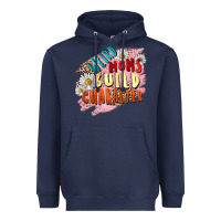 Navy Weird moms build character Mother's Day Heavyweight Hoodie - FaDigitalArtStudio