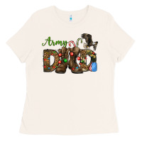 Bone Christmas Army Dad Ladies Tee - NancyCooperArtShop