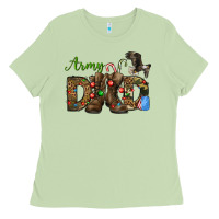 Matcha Christmas Army Dad Ladies Tee - NancyCooperArtShop