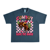 Midnight Navy cowboy take me away Urban Heavy Tee - LillyAllenDesigns