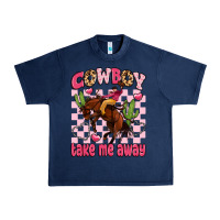 Navy cowboy take me away Urban Heavy Tee - LillyAllenDesigns