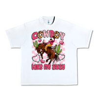 White cowboy take me away Urban Heavy Tee - LillyAllenDesigns