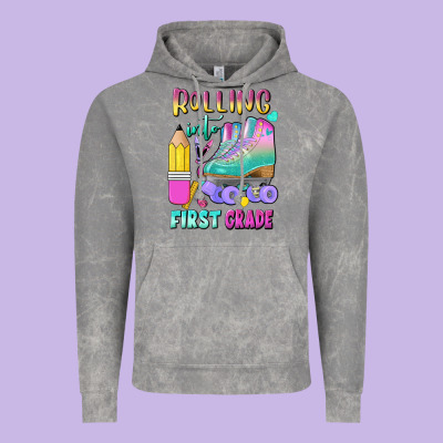 Rolling Into First Grade Vintage Hoodie Designed By Bundleandbundleshop