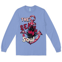 Colony Blue Summer decor The sea is in my Soul Long Sleeve Tee - Bettercallsaul