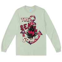 Matcha Summer decor The sea is in my Soul Long Sleeve Tee - Bettercallsaul