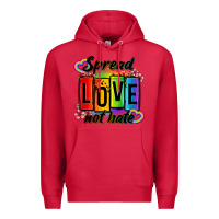 Cardinal spread love not hate Premium Hoodie - OliviaCreatesArt