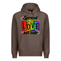 Coffee spread love not hate Premium Hoodie - OliviaCreatesArt