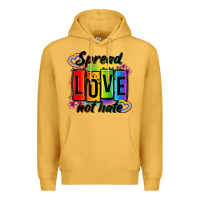 Mustard spread love not hate Premium Hoodie - OliviaCreatesArt