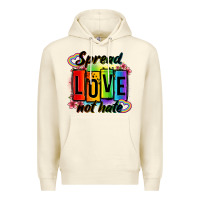 Sandshell spread love not hate Premium Hoodie - OliviaCreatesArt