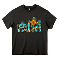 Asphalt faith with cross ado Heavy Core Tee - AdoDesignShop