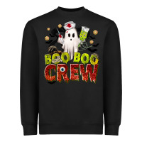 Black Boo Boo Crew Nurse Heavyweight Sweatshirt - texasbilliewilder