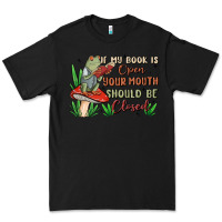 Black if my book is open your mouth should be closed malia Premium Tee - MaliasSmallBusiness