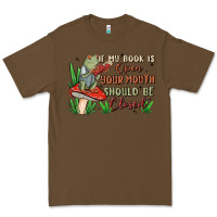 Cacao if my book is open your mouth should be closed malia Premium Tee - MaliasSmallBusiness