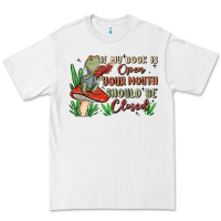 White if my book is open your mouth should be closed malia Premium Tee - MaliasSmallBusiness
