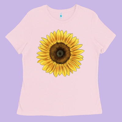 Giganteus Sunflower Ladies Tee Designed By Lillyallendesigns