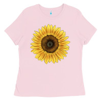 Bubblegum Pink giganteus sunflower Ladies Tee - LillyAllenDesigns