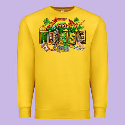 Lucky Nurse Premium Sweatshirt Designed By Fadigitalartstudio