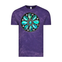 Cloud Purple turquoise gemstone Vintage Tee - JahusDesignShop
