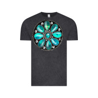 Vintage Black turquoise gemstone Vintage Tee - JahusDesignShop