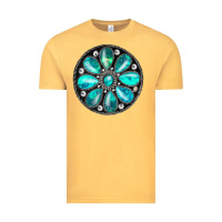 Vintage Mustard turquoise gemstone Vintage Tee - JahusDesignShop