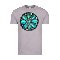 Vintage Zinc turquoise gemstone Vintage Tee - JahusDesignShop