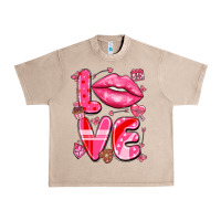 French Oak love with lips Urban Heavy Tee - LillyAllenDesigns