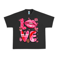 Pigment Black love with lips Urban Heavy Tee - LillyAllenDesigns