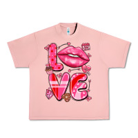 Salmon love with lips Urban Heavy Tee - LillyAllenDesigns
