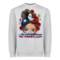 Puerto Rico Messy Bun Heavyweight Sweatshirt | Teevron