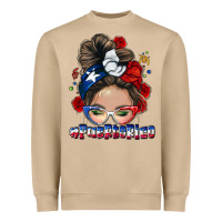 Mushroom Puerto Rico messy bun Heavyweight Sweatshirt - NancyCooperArtShop