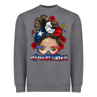 Storm Puerto Rico messy bun Heavyweight Sweatshirt - NancyCooperArtShop