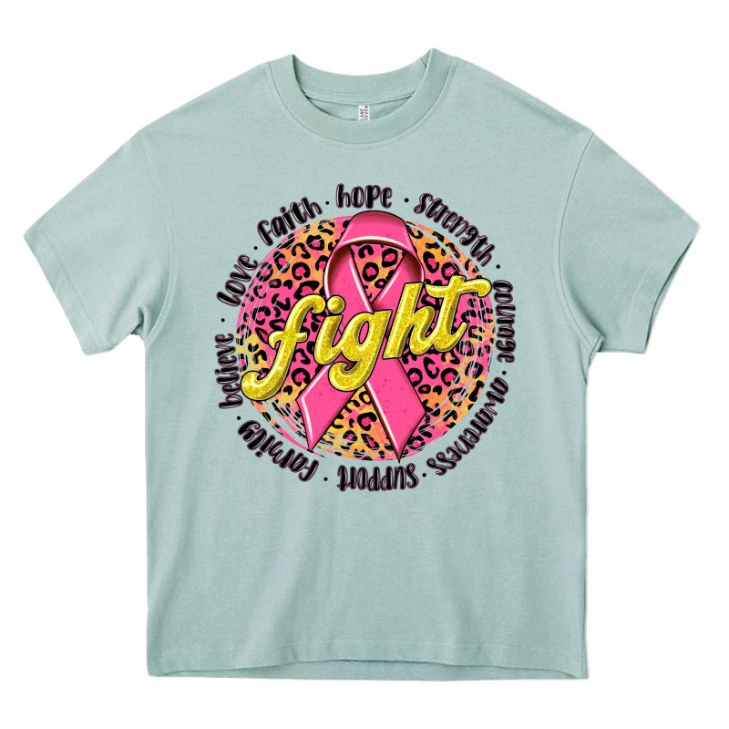 Fight Breast Cancer Heavy Core Tee by NancyCooperArtShop | Teevron