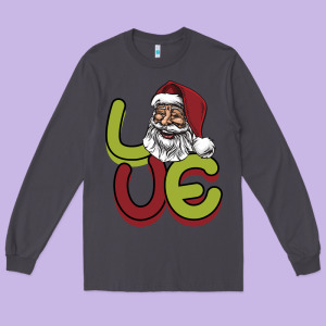Love Christmas Long Sleeve Tee Designed By Bettercallsaul