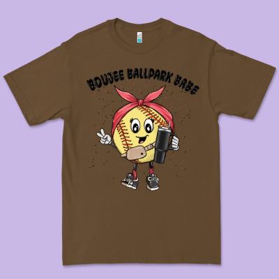 Boujee Ballpark Babe Premium Tee Designed By Maliassmallbusiness