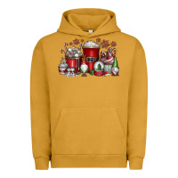 Pigment Peanut Butter Christmas Coffee Drink Urban Hoodie - CowhideDigitalArt