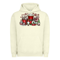 Pigment Pistachio Christmas Coffee Drink Urban Hoodie - CowhideDigitalArt