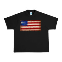 Black American flag Urban Heavy Tee - JahusDesignShop