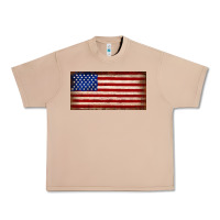 Burro American flag Urban Heavy Tee - JahusDesignShop