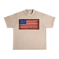 French Oak American flag Urban Heavy Tee - JahusDesignShop