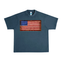Midnight Navy American flag Urban Heavy Tee - JahusDesignShop