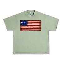 Oil Green American flag Urban Heavy Tee - JahusDesignShop