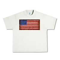 Pistachio American flag Urban Heavy Tee - JahusDesignShop