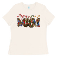 Bone Christmas Army Mom Ladies Tee - NancyCooperArtShop