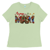 Matcha Christmas Army Mom Ladies Tee - NancyCooperArtShop