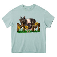 Arona Western Mom With Hampshire Pig And Baby Pig Heavy Core Tee - LillyAllenDesigns