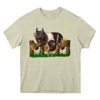 Western Mom With Hampshire Pig And Baby Pig Heavy Core Tee | Teevron