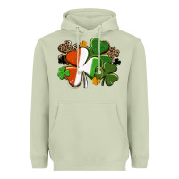Matcha Irish flag shamrock St. Patricks Day Heavyweight Hoodie - FaDigitalArtStudio