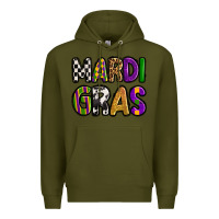 Army Green mardi gras copy Premium Hoodie - OliviaCreatesArt